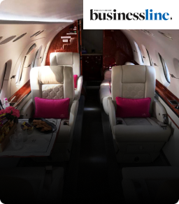 Last week, JetSetGo, the country’s largest operator of private jets and helicopter fleets, became the first Indian comp 